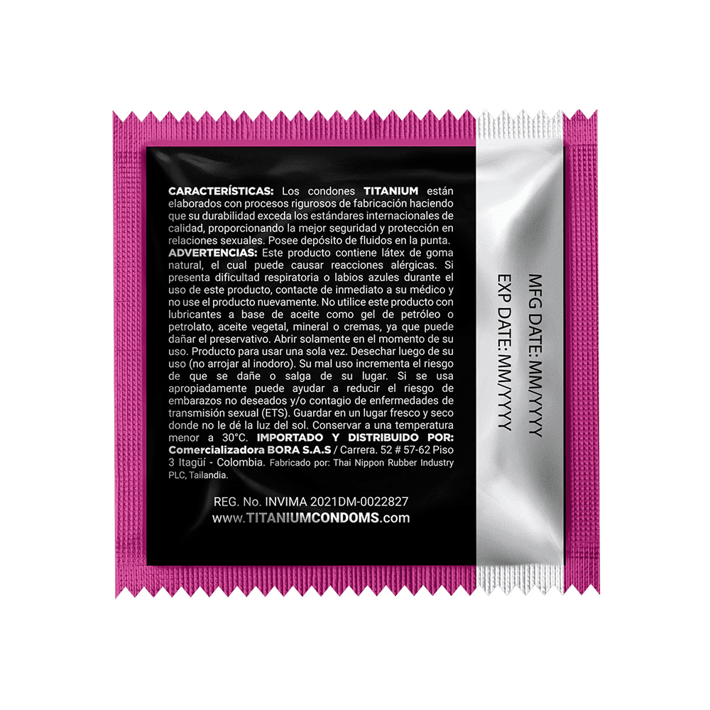 Condones Titanium Multiorgasmos x 3 Unidades