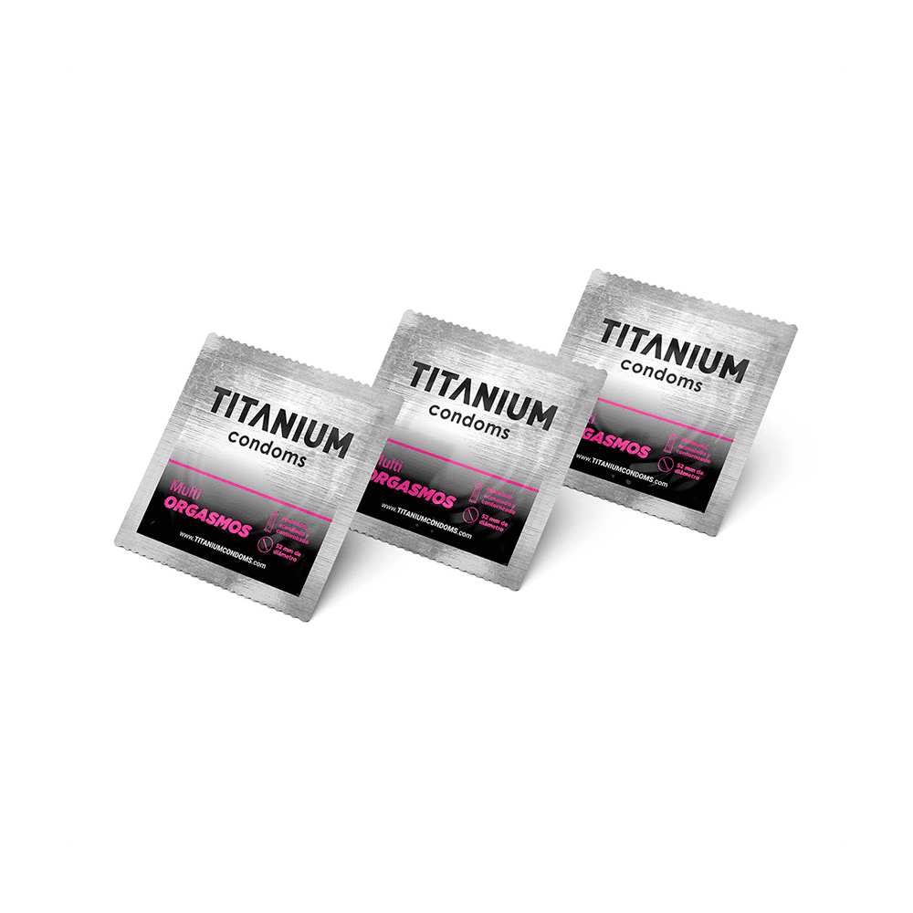 Condones Titanium Multiorgasmos x 3 Unidades