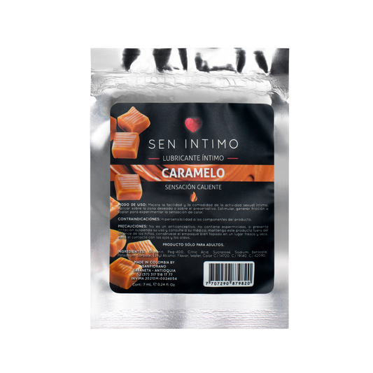 Lubricante Caliente Caramelo Sachet  7 ML