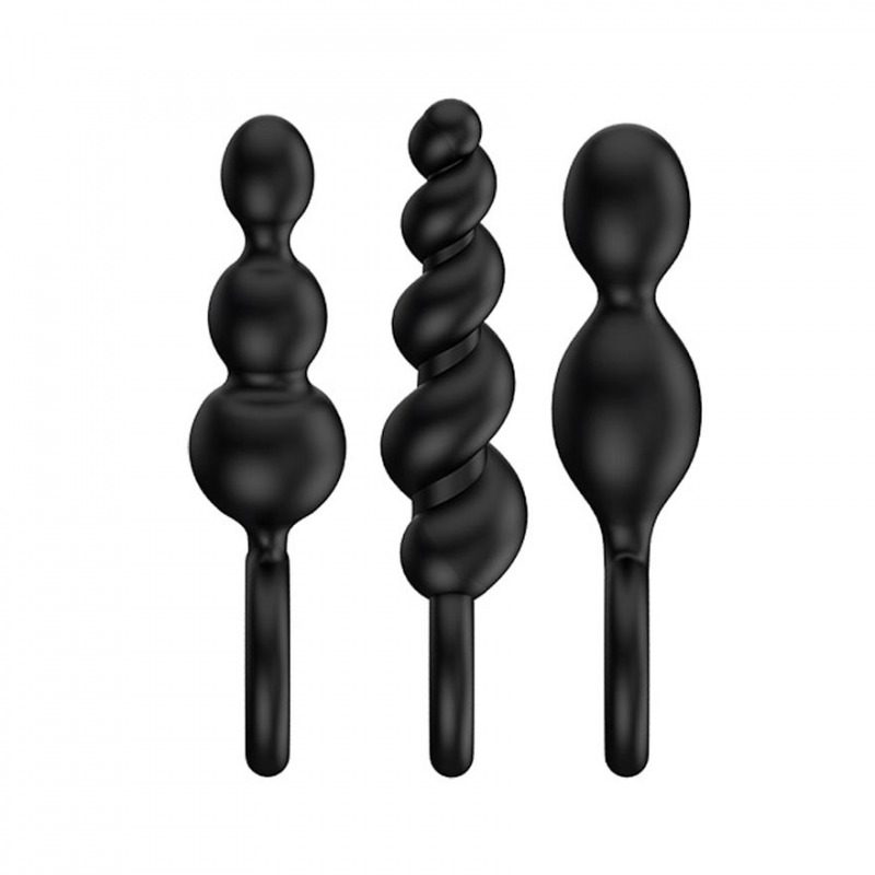 Set de Plugs Anales Satisfyer Negro