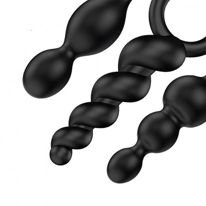 Set de Plugs Anales Satisfyer Negro